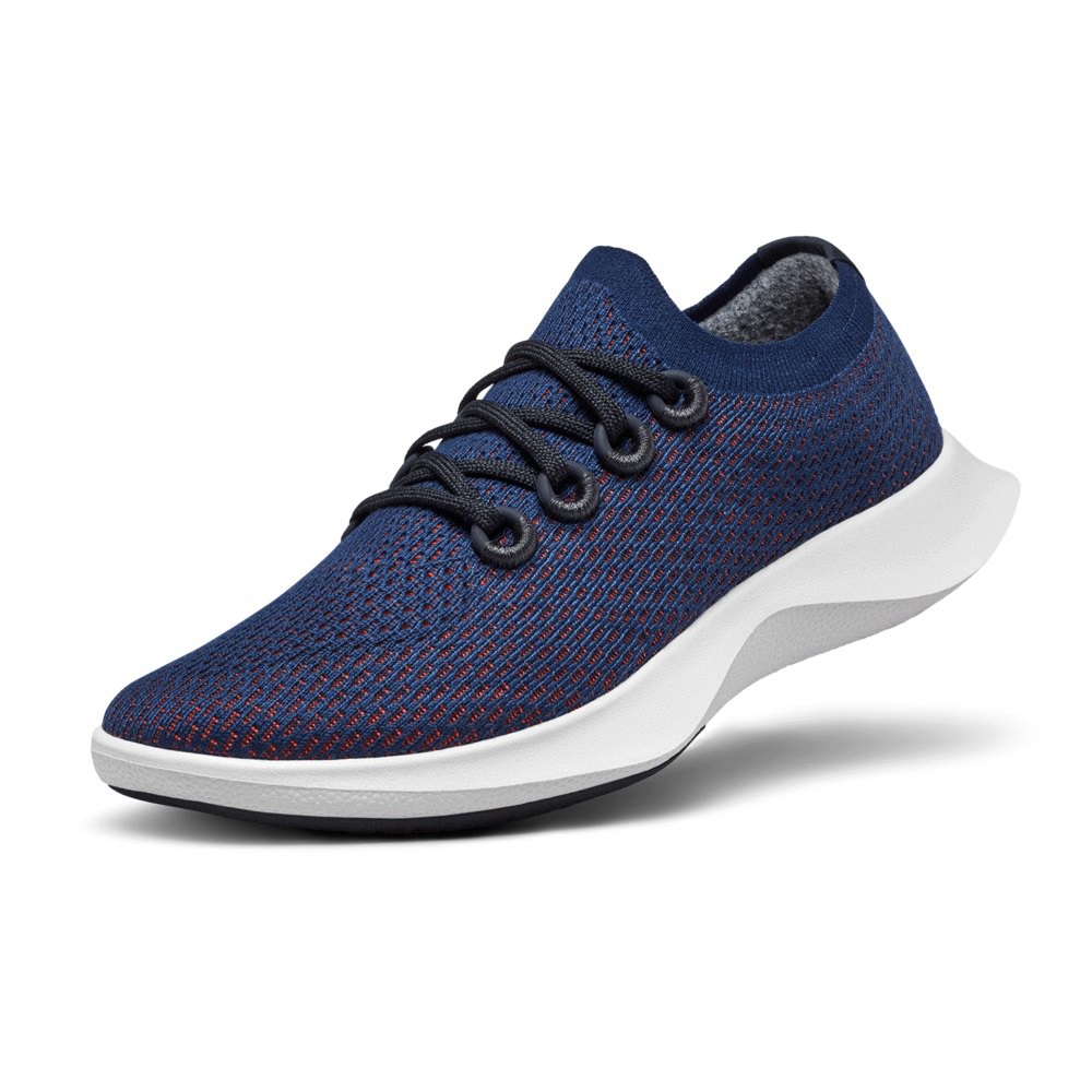 Allbirds Men\'s Running Shoes Navy - Tree Dashers - 34097AFKU